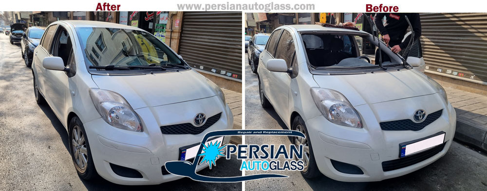 قیمت شیشه جلو تویوتا یاریس