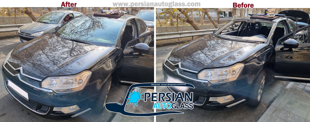 قیمت شیشه جلو سیتروئن c5