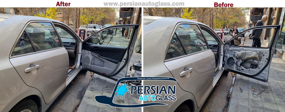 شیشه درب جلو تویوتا کمری 2014